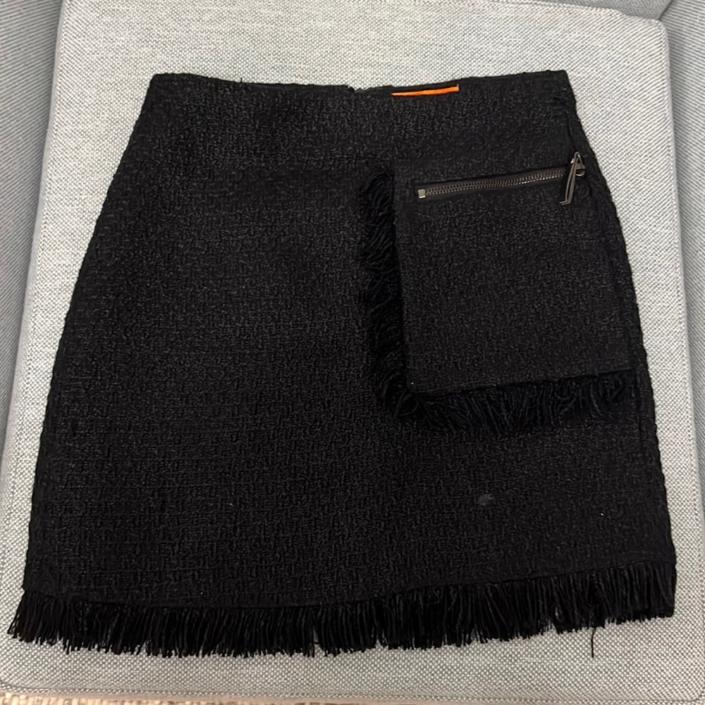 Navy blue tweed mini skirt size 0